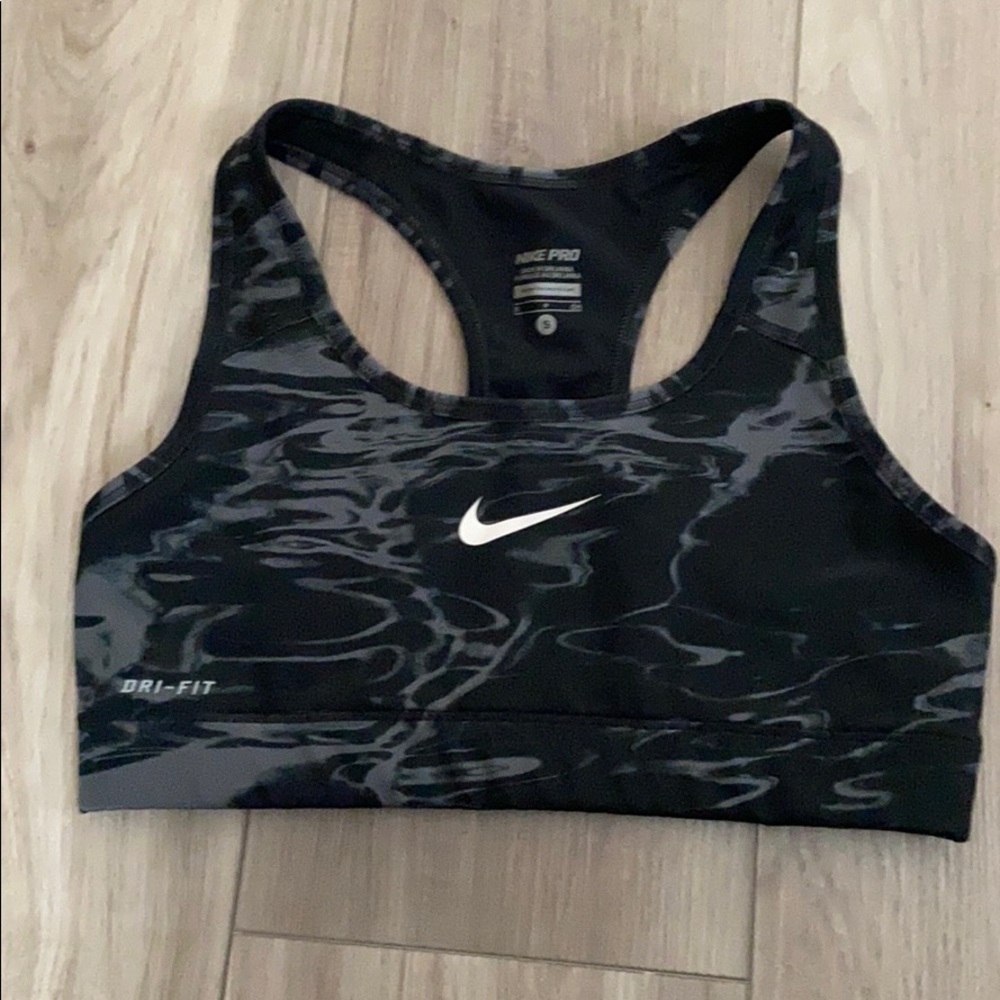 Black Marble Nike Sports Bra